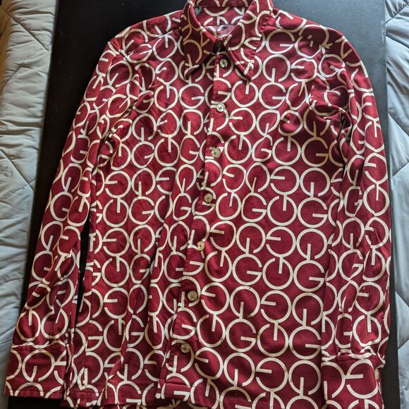 Givenchy Red and Cream Button Down Shirt - Picture 8 of 8